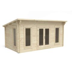 Forest Elmley Log Cabin, 5.0m x 3.0m, 24kg Felt inc. Home Delivery