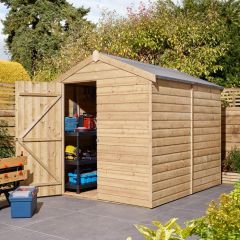 Rowlinsons 8x6ft Single Door Shiplap Apex Shed