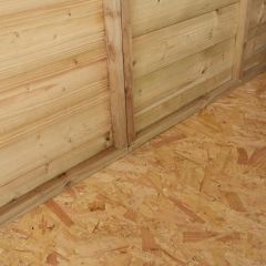 Rowlinson 8x6ft Single Door Shiplap Apex Shed with window