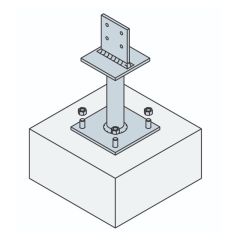 Simpson Strongtie Galvanised Elevated Post Base PBH120