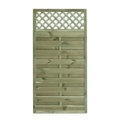 0.9x1.8M (3x6ft) Ufford Lattice Flat Top Gate